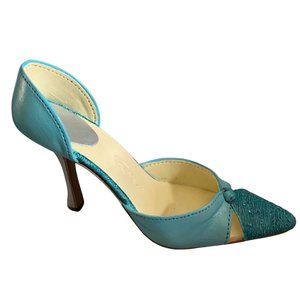 Beverly Feldman Shoe 2004 JTRS December Turquoise NIB